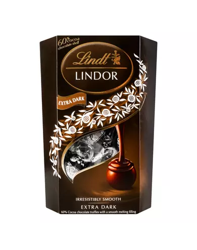 Lindor конфеты из темного шоколада 60%, 200 г