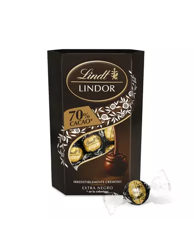 Lindor конфеты из темного шоколада 70%, 200 г